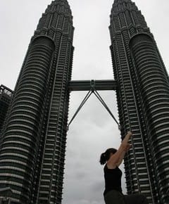 climbing petronas towers