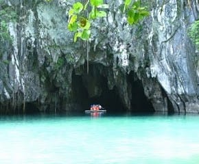 Into the gaping mouth of the underground river in Sabang, Palawan