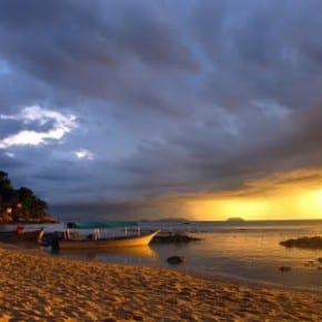 Sunset over Perhentian Kecil with Storm Rolling In
