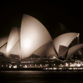 Sydney Opera House At Night Australia
