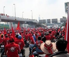 Red Shirts March in Bangkok