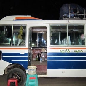 Pseudo-bus from Bagan to Inle Lake