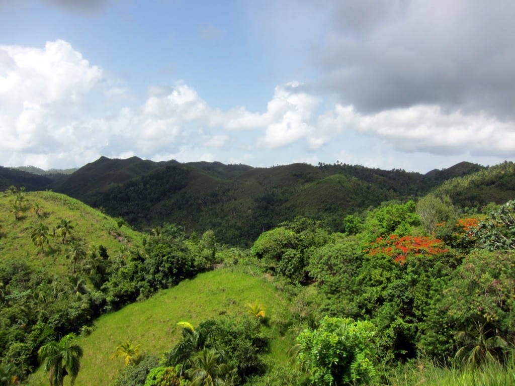 Rolling hills near Samana, on the way to El Limon