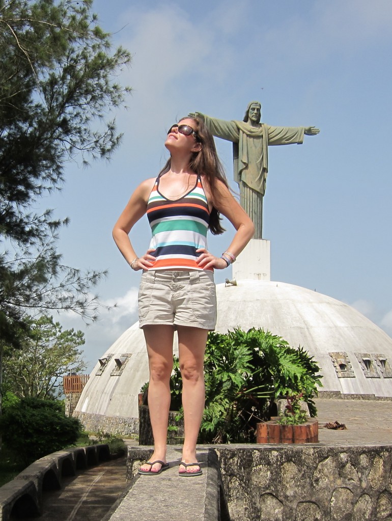 Getting touched by Christos atop Mt Isabel de Torres Dominican