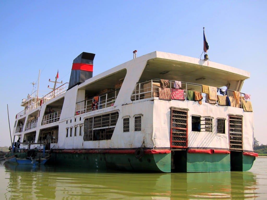Government slow boat from Bhamo to Mandalay Government slow boat from Bhamo to Mandalay