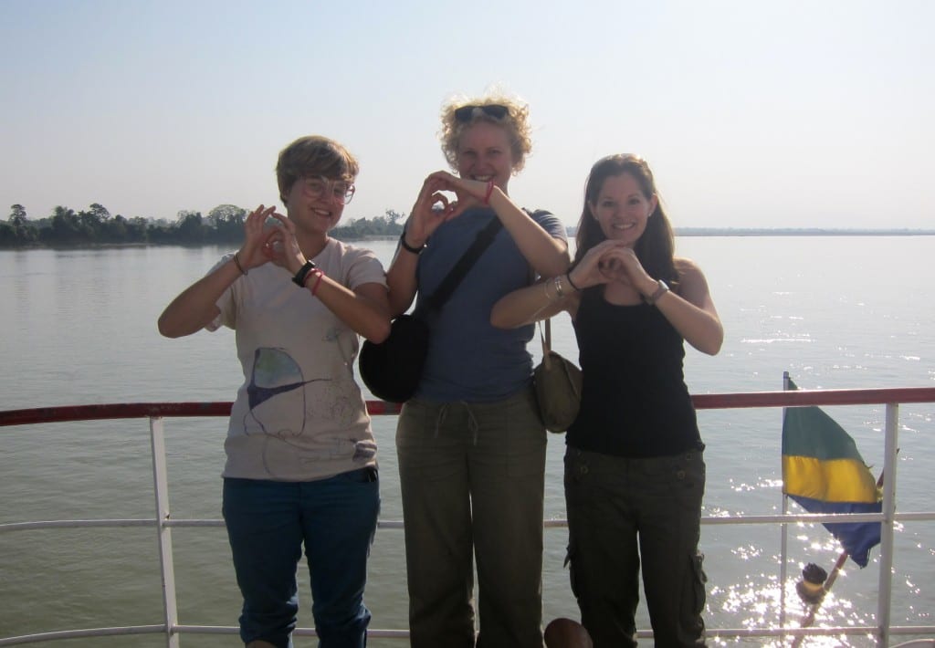 Making the international sign of the eclipse Making the international sign of the eclipse