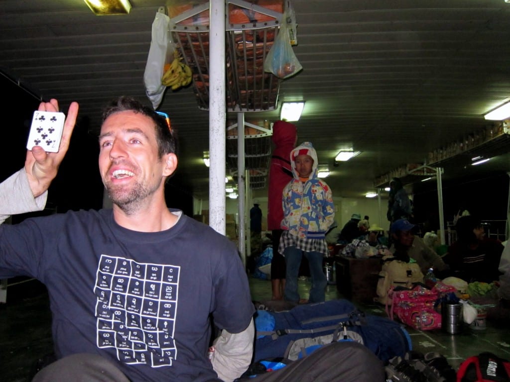 Teaching card tricks on the slow boat to Mandalay Teaching card tricks on the slow boat to Mandalay