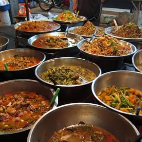 Food stall at the night market near Chiang Mai Gate.
