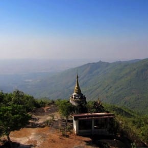 The Hpa-An valley from atop Zwegabin