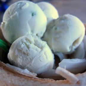 Coconut ice cream Thailand