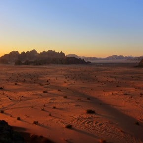 Jordan's Wadi Rum at dusk