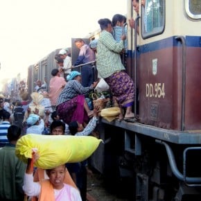 Tandem trains on the road to Myitkyina