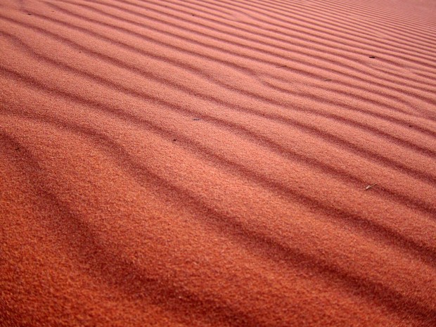 Sand, glorious sand in the Jordanian desert at Wadi Rum