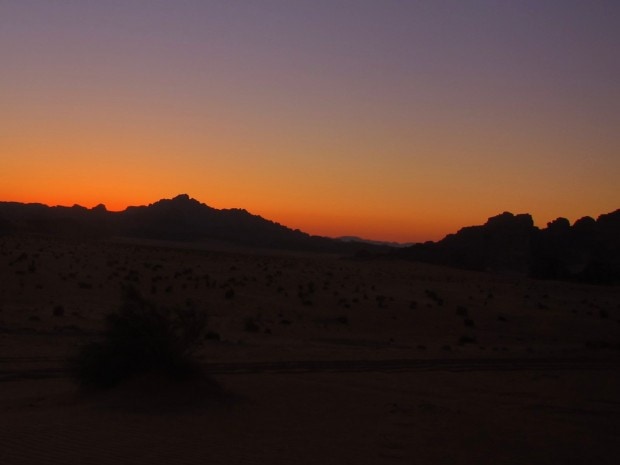 Nightfall in Wadi Rum, Jordan 