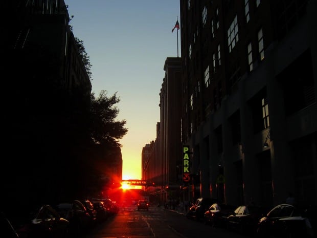 New York Manhattanhenge 2011