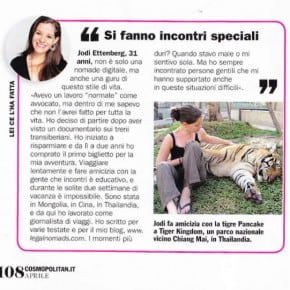 Cosmo Italy Interview - Jodi Ettenberg