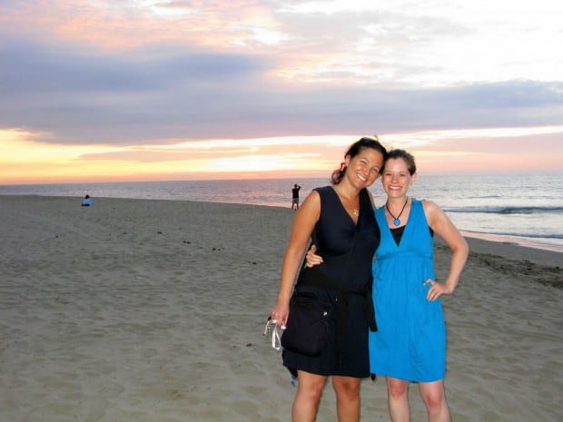 Me and Jessica in Mancora, Peru at the start of of trip in 2008