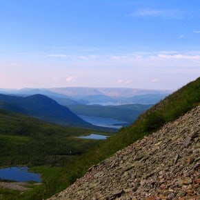 Scree slopes on Gros Morne