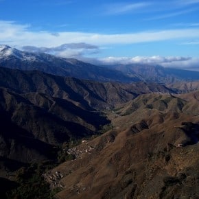 Atlas mountains in the sun, Morocco