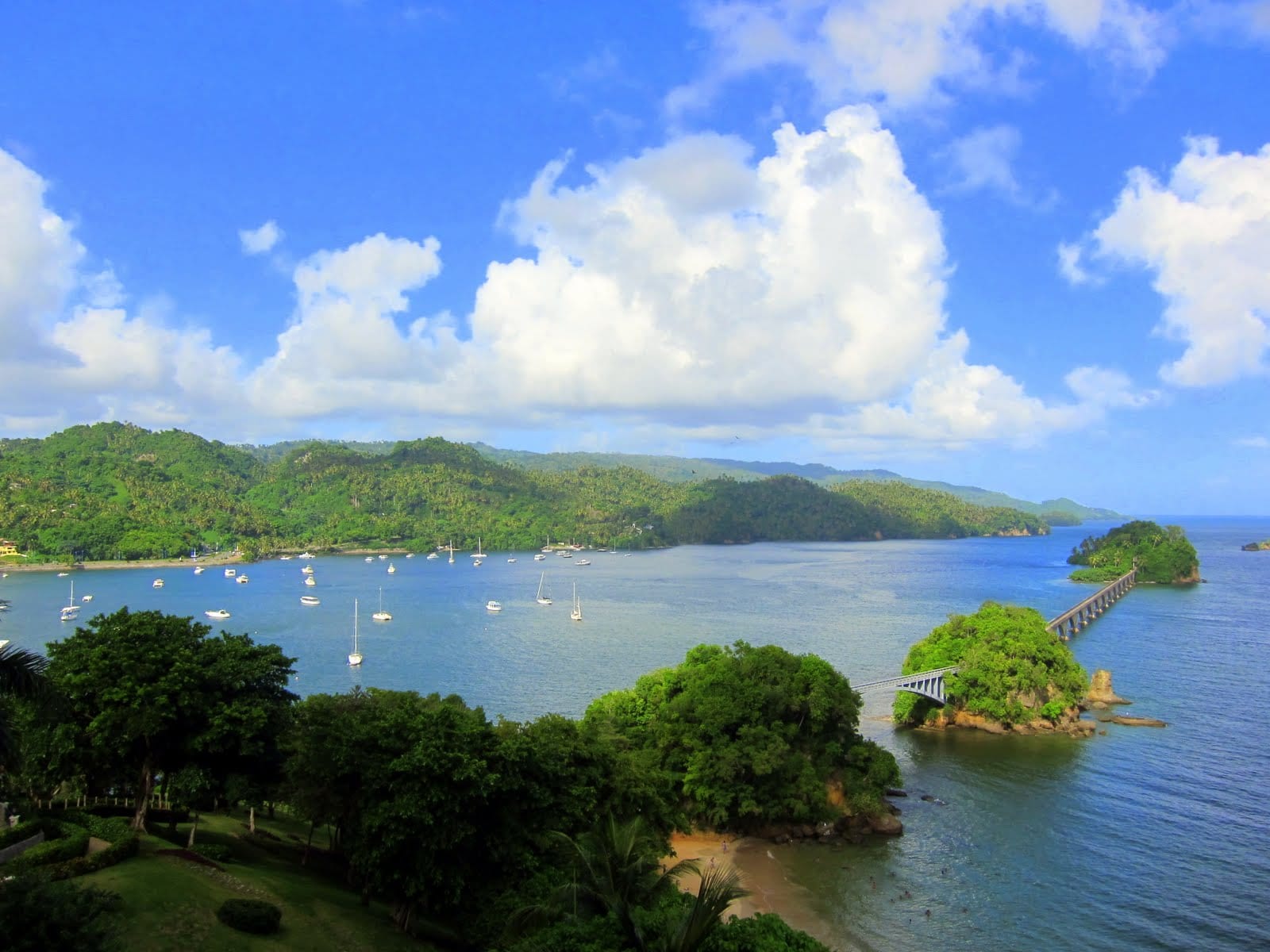 Beautiful Samana Peninsula, dominican republic north coast