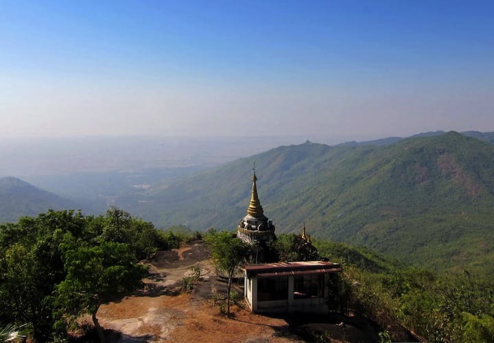 The Hpa-An valley from atop Zwegabin