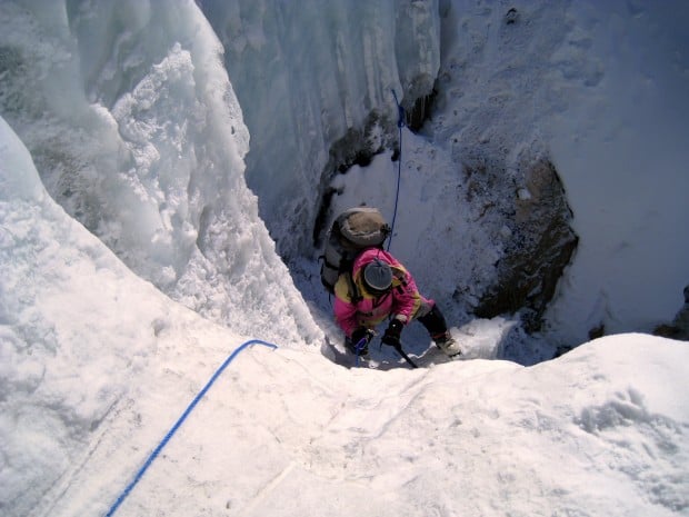 Scaling the East Col, near Makalu, Nepal