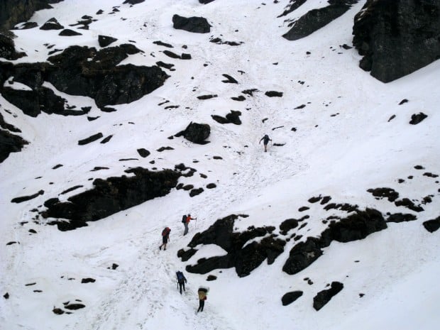 Shipton La, a 4200m pass in Nepal