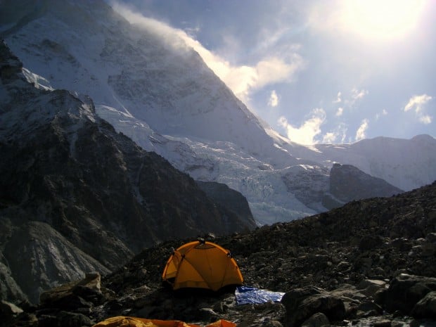 Camping in the Arun Valley, Nepal