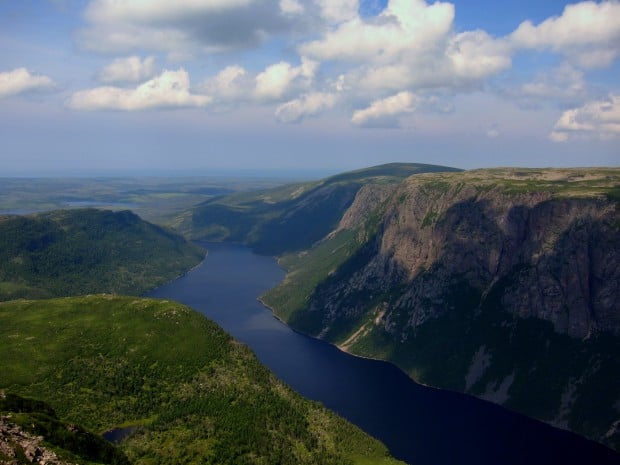 Fjords in Gros Morne National Park, Newfoundland