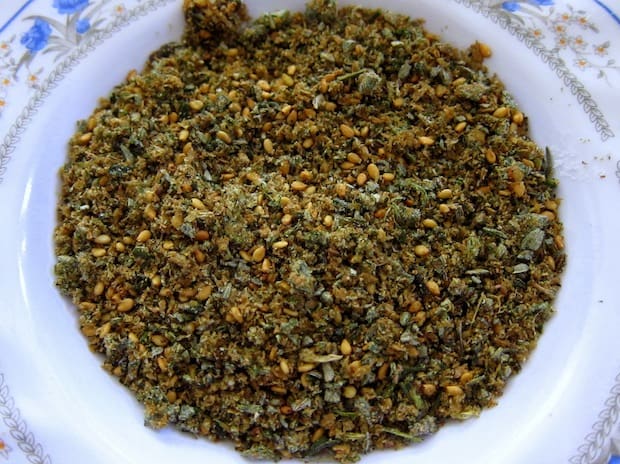 Table condiments in Jordan: Za'atar 