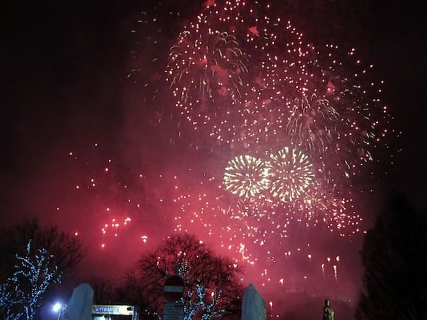 New Year's Eve fireworks for Hogmanay