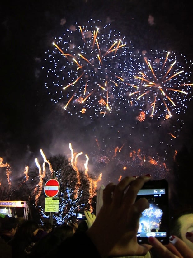 Fireworks for Hogmanay 2012