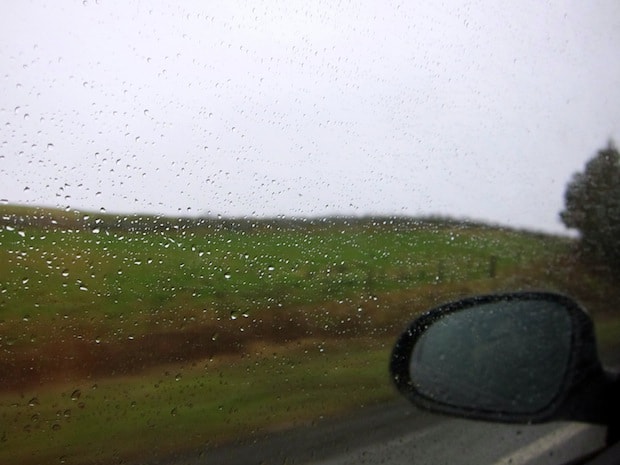 Rainy drive to Scotland