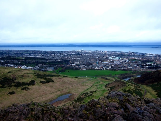 View from atop Arthur's Seat, Edinburgh
