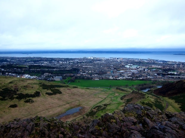 View from atop Arthur's Seat, Edinburgh