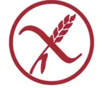 crossed grain symbol celiac