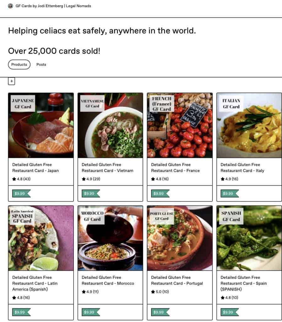 celiac translation cards jodi ettenberg legal nomads