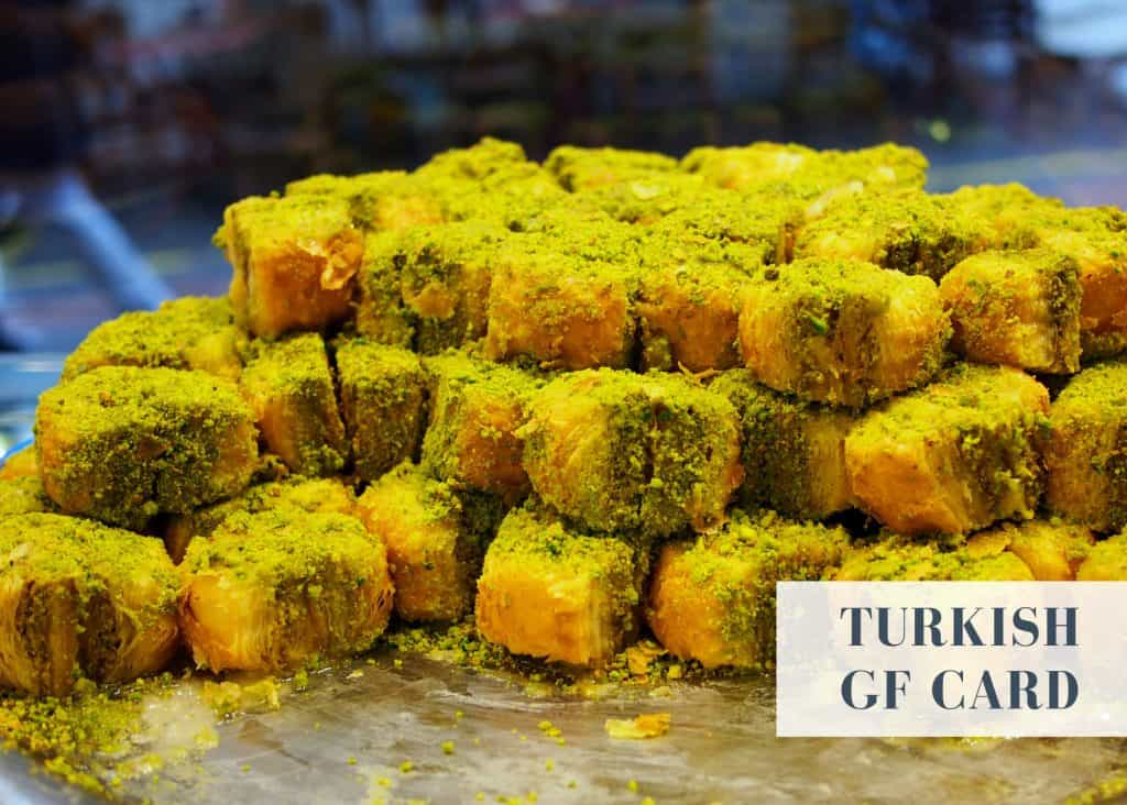 turkish gluten free translation card for restaurants in turkey