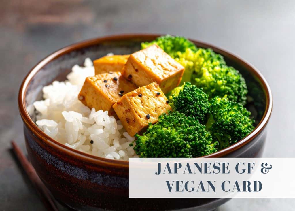 vegan and gluten free eating in japan